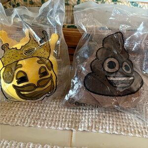 Emoji Plush Toy Set - Yellow and Brown